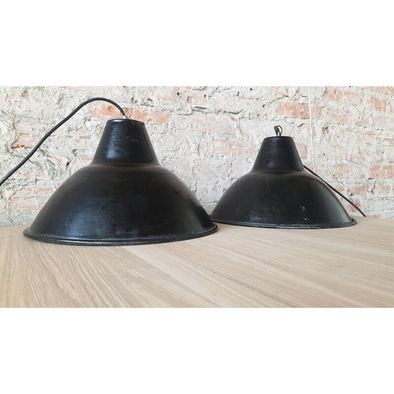 Image 1 of Space Age industriële vintage hanglamp, 1970