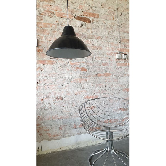 Image 1 of Space Age industriële vintage hanglamp, 1970