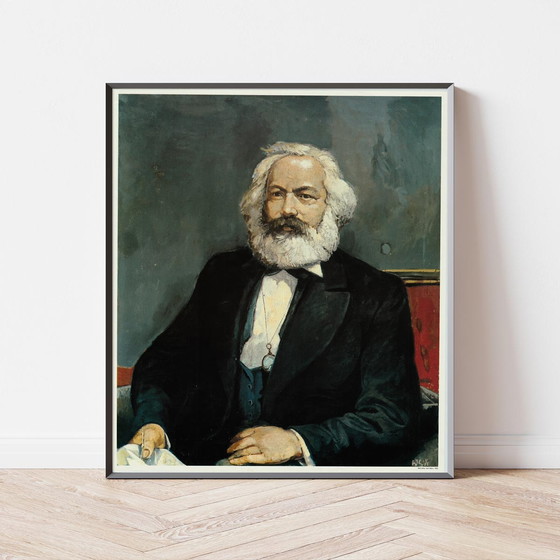 Image 1 of Affiche Willi Sitte: Portrait van Karl Marx, 1982