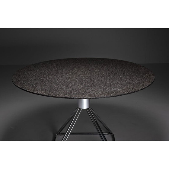 Image 1 of Novalux moderne verchroomd staaldraad eetset door Rudi Verelst, 1970