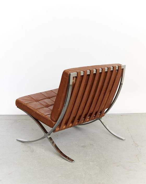 Image 1 of Ludwig Mies van der Rohe MR90 "Barcelona Stoel & Ottoman" Knoll International