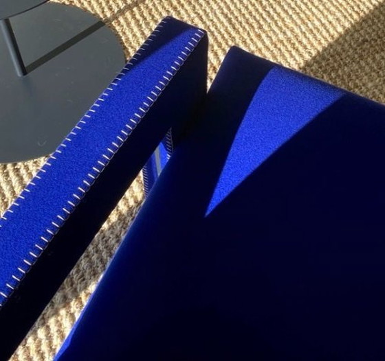 Image 1 of Cassina 637 Utrecht Nieuw Nooit Gebruikt In Blauwe Wollen Paardensteek