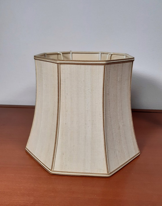 Image 1 of Tafellamp Met Originele Kap, Klassiek Brons (Frantzen)