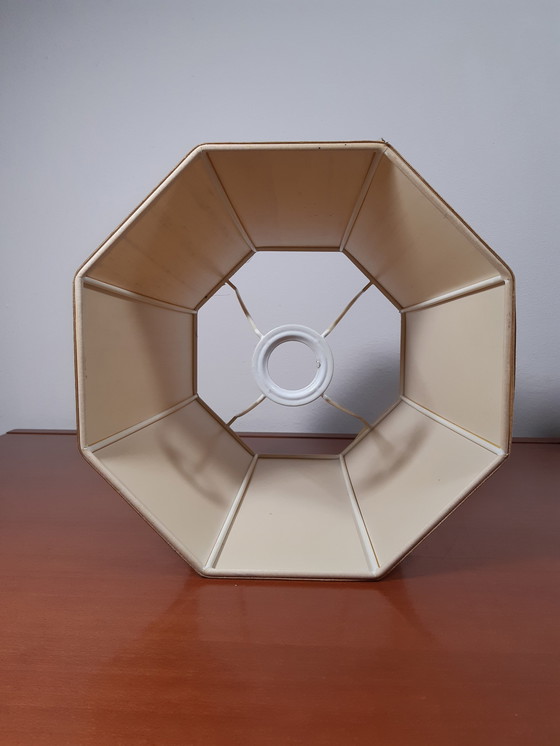 Image 1 of Tafellamp Met Originele Kap, Klassiek Brons (Frantzen)