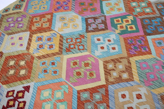 Image 1 of Originele oude stijl Kelim Afghan 250 X 210 Cm Top staat