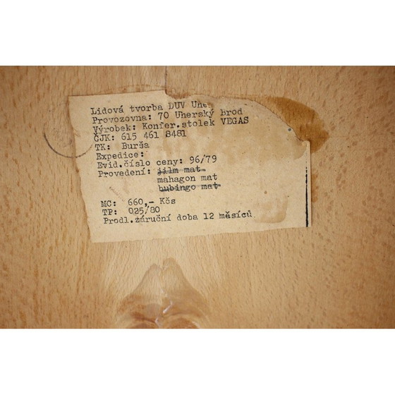 Image 1 of Vintage Vegas conferentie salontafel, Tsjechoslowakije 1970