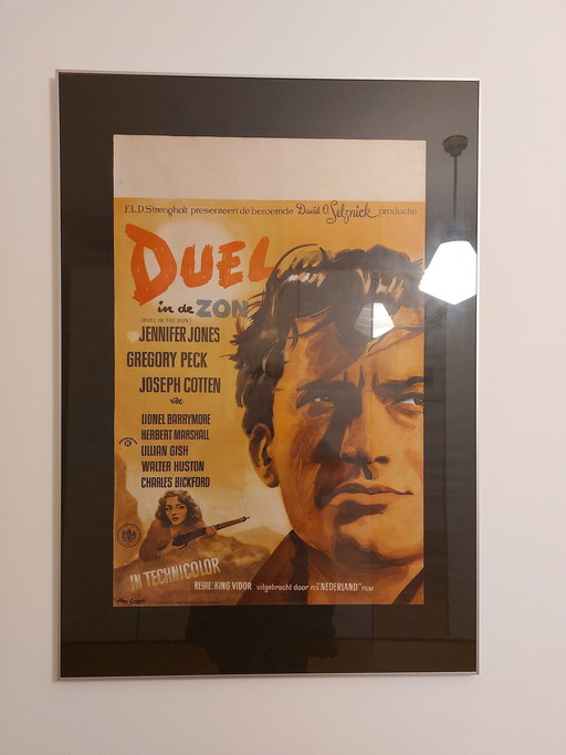 Originele Filmposter Duel In De Zon 1946/1947