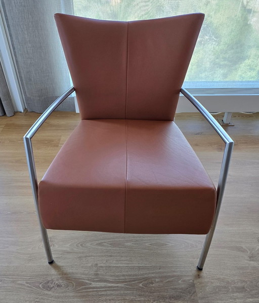 2 X Bert Plantagie fauteuil cognac kleur