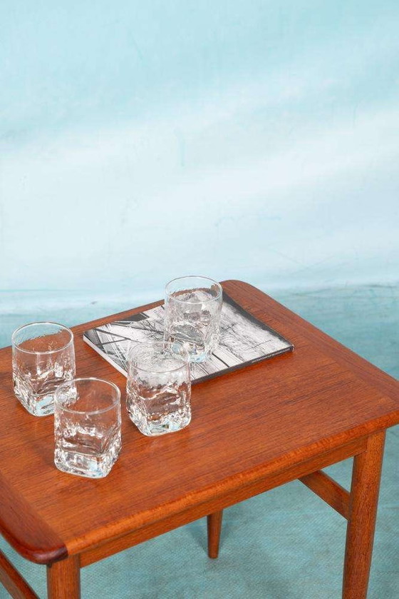 Image 1 of Vintage set bijzettafels teak organisch, 60s sidetables