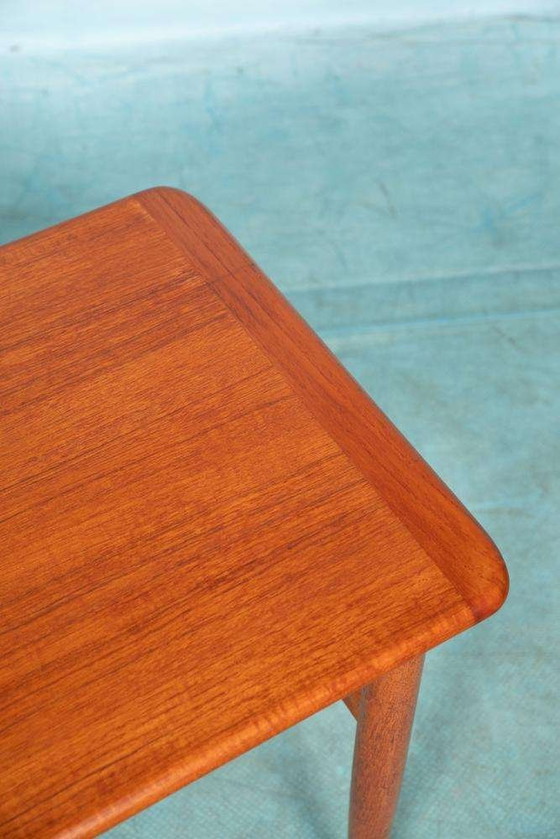 Image 1 of Vintage set bijzettafels teak organisch, 60s sidetables