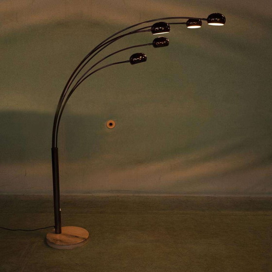 Image 1 of Vintage Minimalistische booglamp 70s, large arch floorlamp