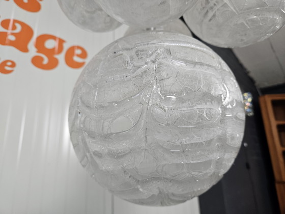 Image 1 of Vintage Doria hanglamp, handgeblazen glas