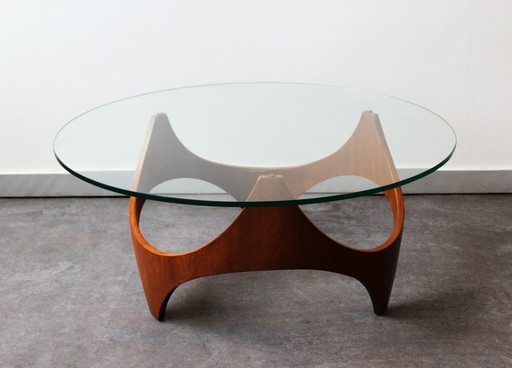 Modernistische salontafel van H.P.Glass, VS, 1960.