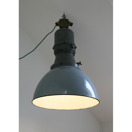 Image 1 of Grote vintage industriële plafondlamp van Elko