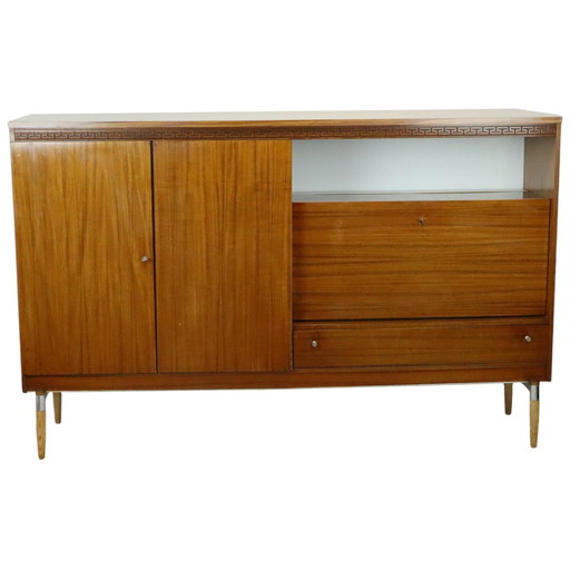 Mid Century Highboard Teak Fineer