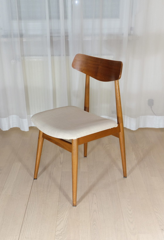 Image 1 of 4 eetkamerstoelen HABEO beuken jaren 50