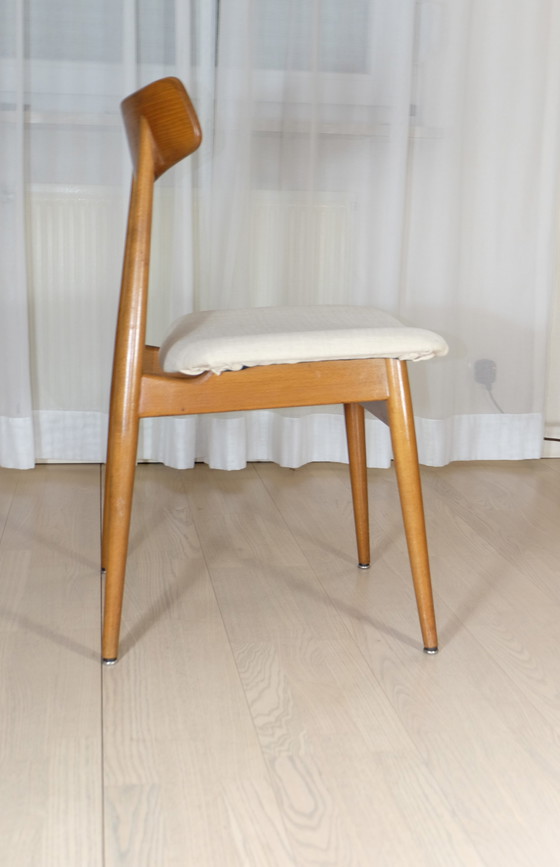 Image 1 of 4 eetkamerstoelen HABEO beuken jaren 50