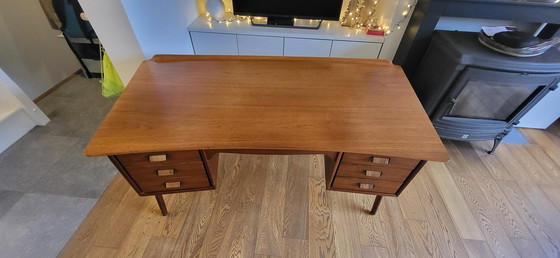 Image 1 of Sigurd Hansens Møbelfabrik Scandinavisch Teak Bureau