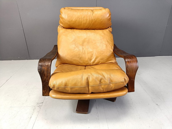 Image 1 of Vintage leren fauteuil, 1970S