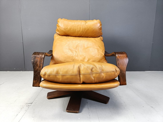 Image 1 of Vintage leren fauteuil, 1970S