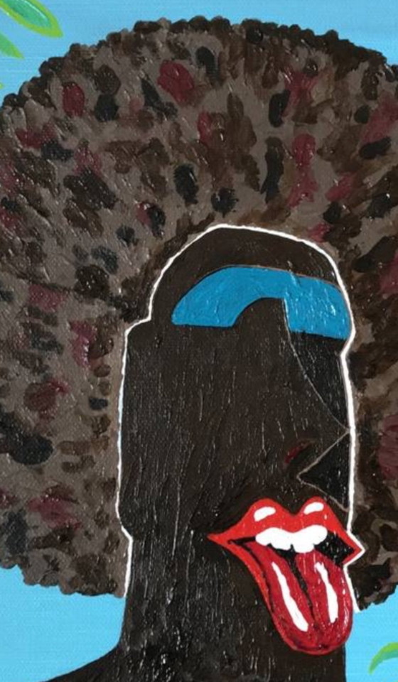 Image 1 of Moai Frika. Acryl.