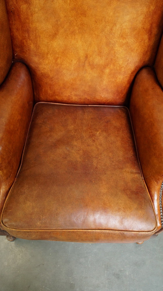 Image 1 of 2 X Schapenleren Oorfauteuil 