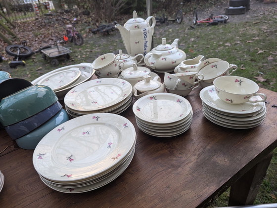 Image 1 of Antiek Ontbijt Servies Uit Tsjechoslowakije 