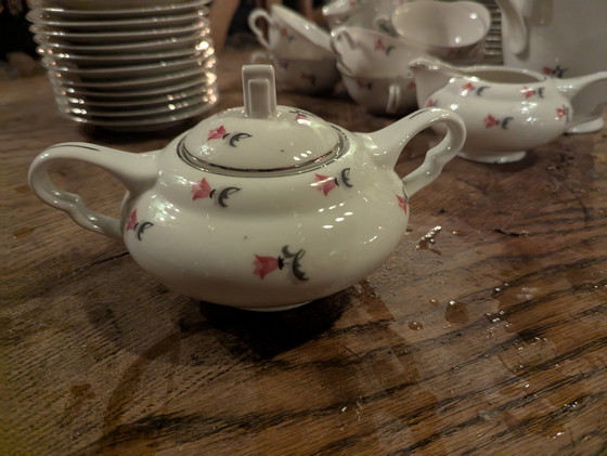 Image 1 of Antiek Ontbijt Servies Uit Tsjechoslowakije 