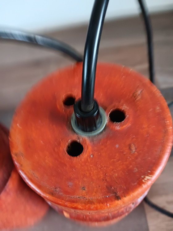 Image 1 of Mooie Retro / Vintage / Space Age,Hanglampje Van Keramiek Van Rond 1970