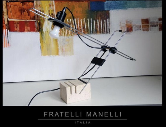 Image 1 of Fratelli Manelli Lamp Travertin Design Object 