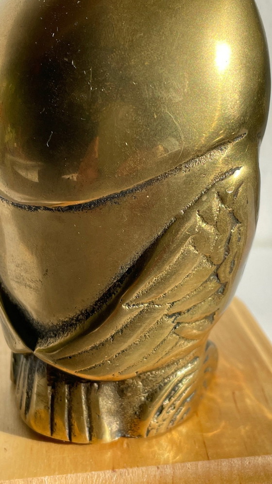 Image 1 of Presse-papier of decoratief object Vintage messing uil