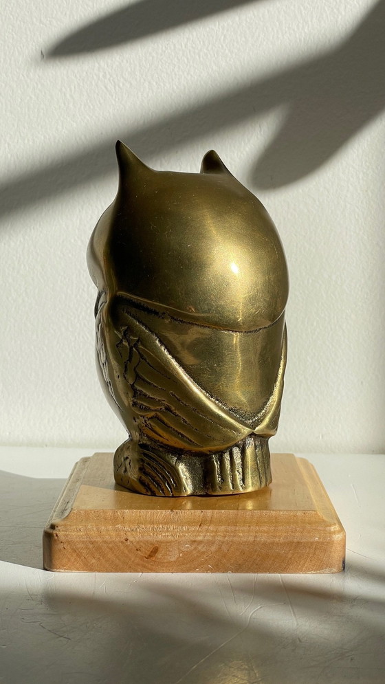 Image 1 of Presse-papier of decoratief object Vintage messing uil