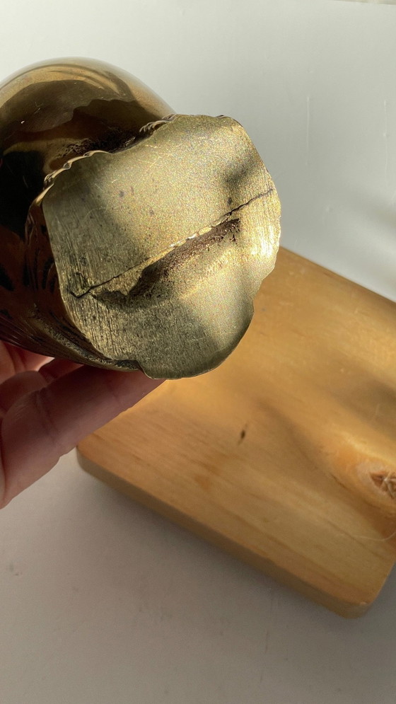 Image 1 of Presse-papier of decoratief object Vintage messing uil