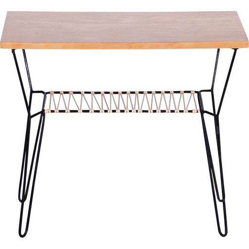 Mid Century beukenhouten bijzettafel, 1950