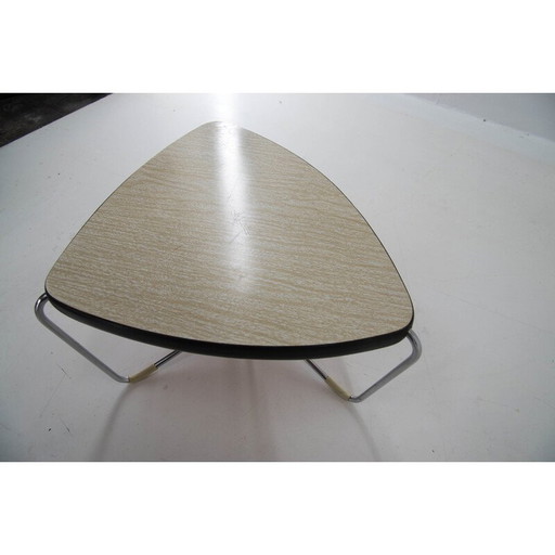 Vintage stalen bloemenhouder, Tsjecho-Slowakije 1960