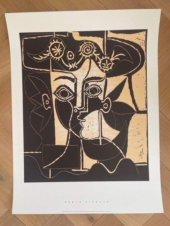 Image 1 of Pablo Picasso (1881-1973), Femme au Chapeau Orne, 1962, Copyright 1998 Successie Pablo Picasso SOFAM, België, Gedrukt in Italië