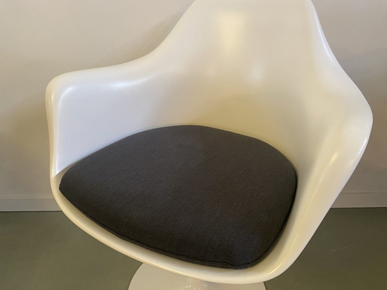 Image 1 of 4x Vervangend Kussen Tulip Armchair - Antraciet