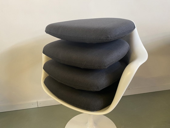 Image 1 of 4x Vervangend Kussen Tulip Armchair - Antraciet