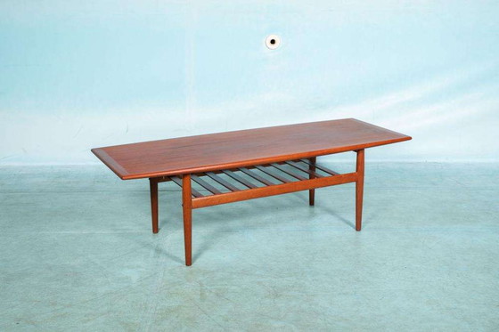 Image 1 of Vintage Deens design salontafel, teak XL table Grete Jalk