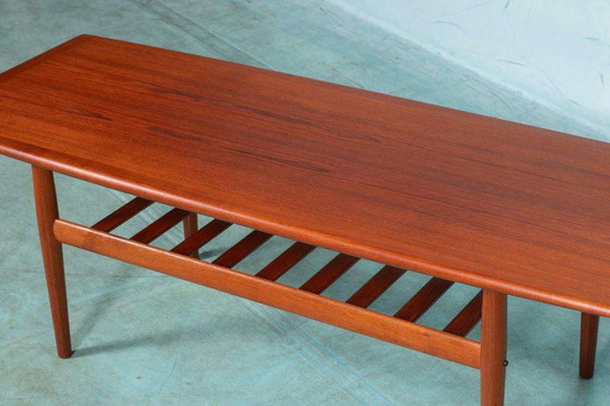 Image 1 of Vintage Deens design salontafel, teak XL table Grete Jalk