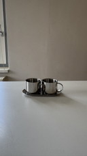 Vintage RVS Coffee Cups
