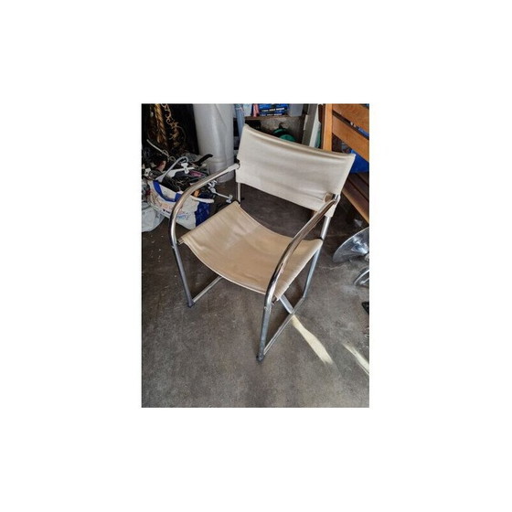 Image 1 of Paar vintage verchroomd stalen fauteuils van Börge Lindau en Bo Lindekrantz, 1960