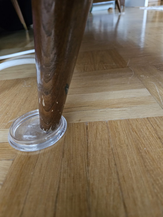 Image 1 of Mid-Century bank met 1 fauteuil