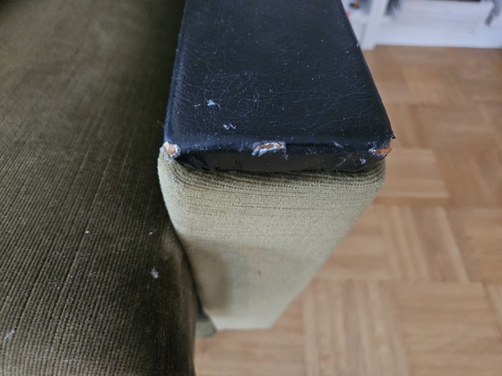 Image 1 of Mid-Century bank met 1 fauteuil