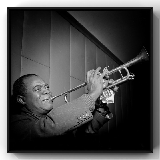 Image 1 of Louis Armstrong in het concertgebouw, 1955 | 1 x | hoogwaardige c print