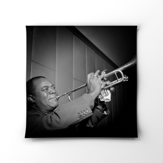 Image 1 of Louis Armstrong in het concertgebouw, 1955 | 1 x | hoogwaardige c print