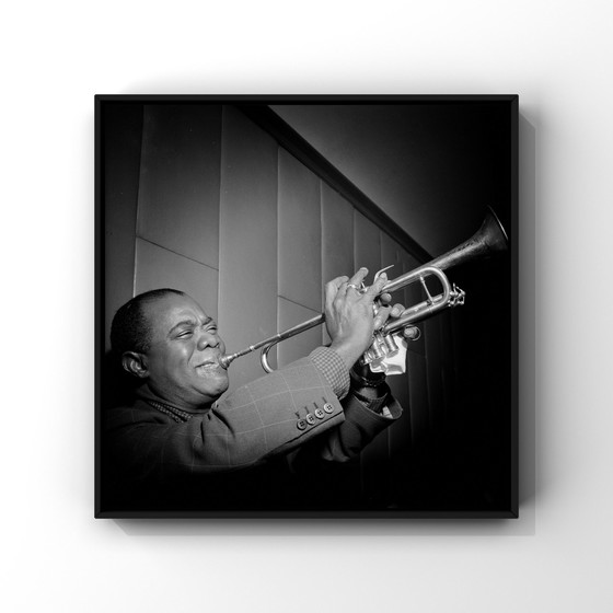 Image 1 of Louis Armstrong in het concertgebouw, 1955 | 1 x | hoogwaardige c print