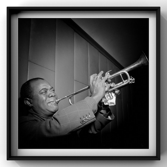 Image 1 of Louis Armstrong in het concertgebouw, 1955 | 1 x | hoogwaardige c print