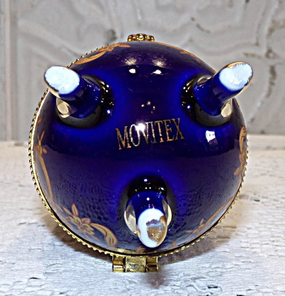 Image 1 of Fabergé stijl porseleinen ei op pootjes