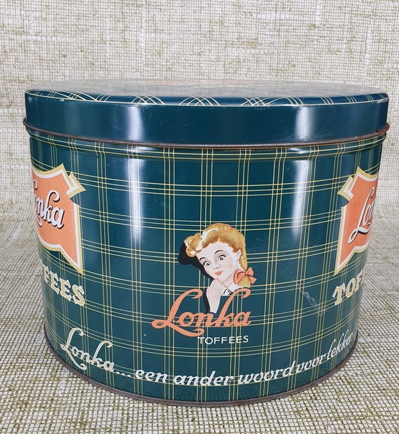 Image 1 of 1423 Lonka Toffees Voorraadblik Snoepblik